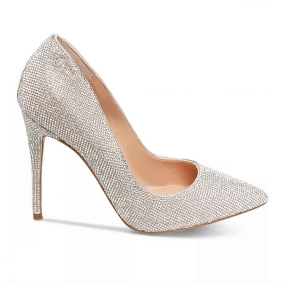 Steve Madden Daisie Crystal Jeweled Heels - Picture 1 of 13